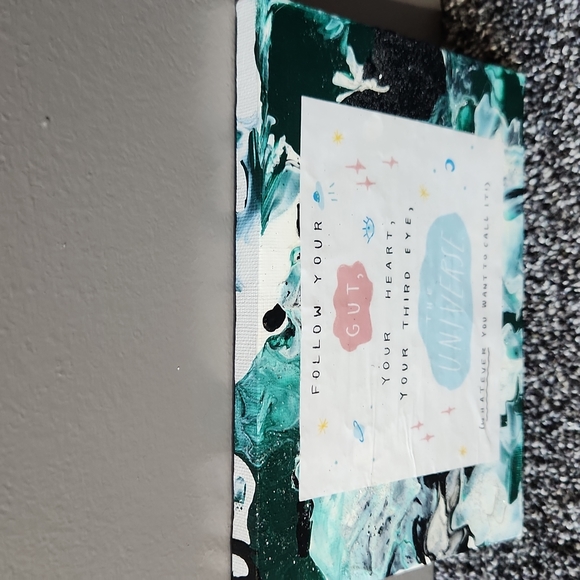 Abstract Paint Quote Canvas Wall Art Home Decor - Picture 3 of 4